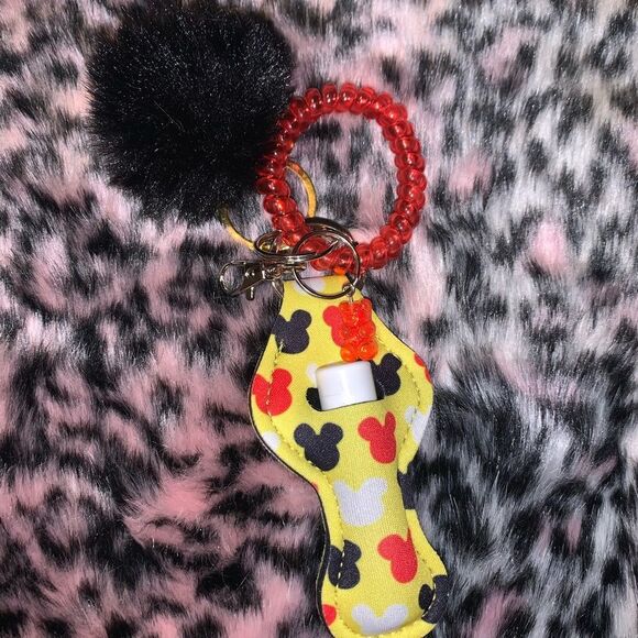 Mickey Mouse Chapstick Holder Keychain Set - Discounted Shipping - Picture 3 of 3